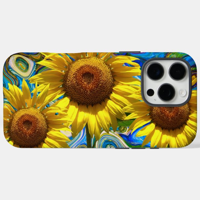 Coques Case-Mate iPhone Sunflowers (Verso (horizontal))