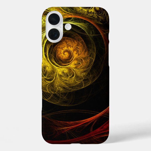 Coques Case-Mate iPhone Sunrise Floral Red Abstrait Art (Verso)
