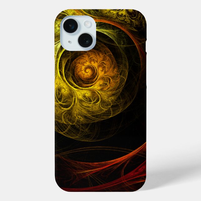 Coques Case-Mate iPhone Sunrise Floral Red Abstrait Art (Verso)