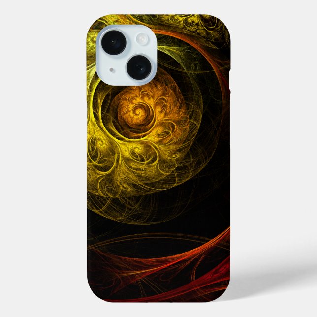 Coques Case-Mate iPhone Sunrise Floral Red Abstrait Art (Verso)
