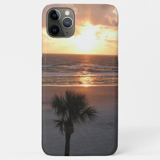 Coques Case-Mate iPhone Sunrise Palm, À La Plage (Dos)