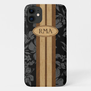 Case-Mate iPhone Case Sunset Beach Faux Wood Surboard Monogramme hawaïen
