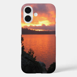 Coques iPhone 16 Sunset du lac California