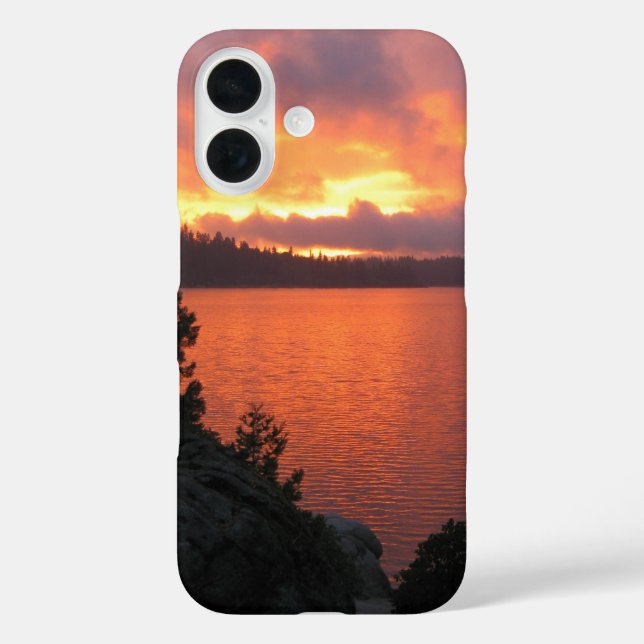 Coques Case-Mate iPhone Sunset du lac California (Verso)