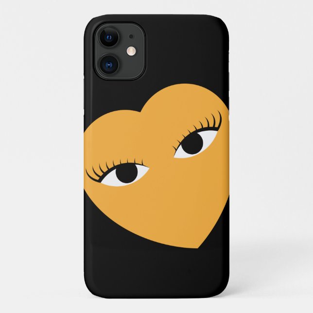 Coques Case-Mate iPhone Super Coeur mignon avec yeux (Dos)