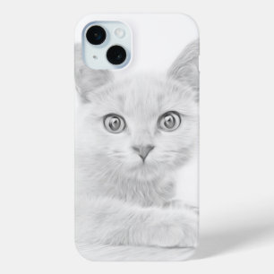Coque iPhone 15 Mini SUPER CUTE Kitten Portrait Photographie
