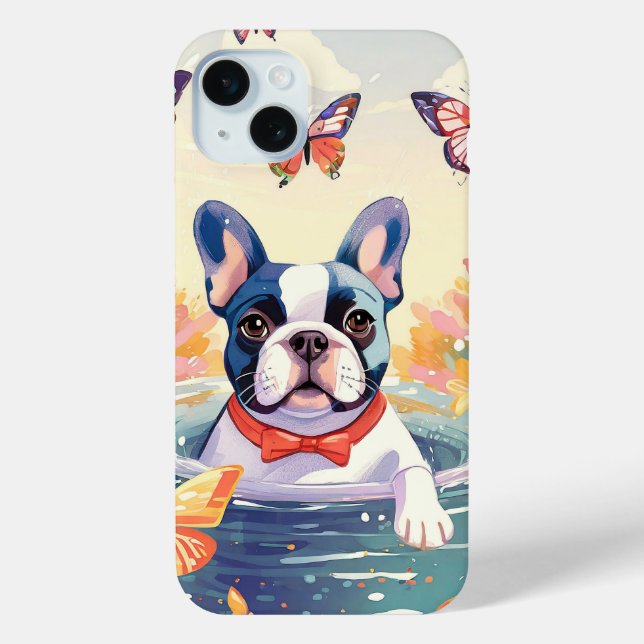 Coques Case-Mate iPhone Super Frenchie Bulldog (Verso)