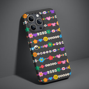 Case-Mate iPhone Case Super Good Vibes Love Smile Perles rétro
