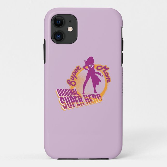 Coques Case-Mate iPhone Super Hero original Super Maman (Dos)