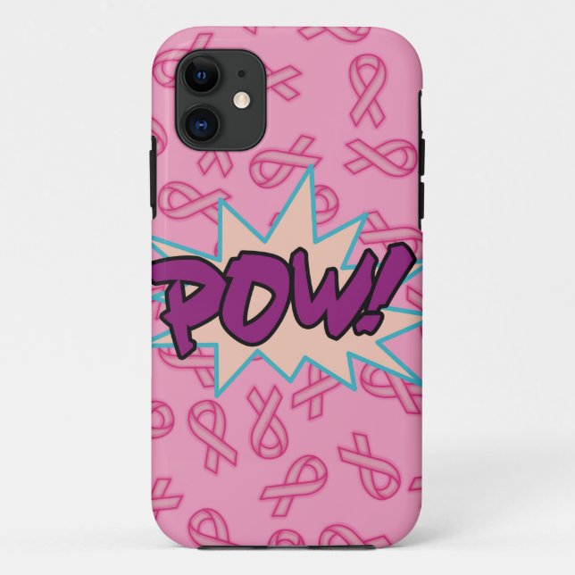 Coques Case-Mate iPhone Super héros du cancer du sein (Dos)