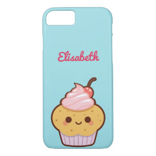 Coque iPhone 8/7 Super mignon kawaii doux cupcake monogramme