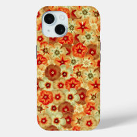 Super Orange Hippie Fleurs Motif