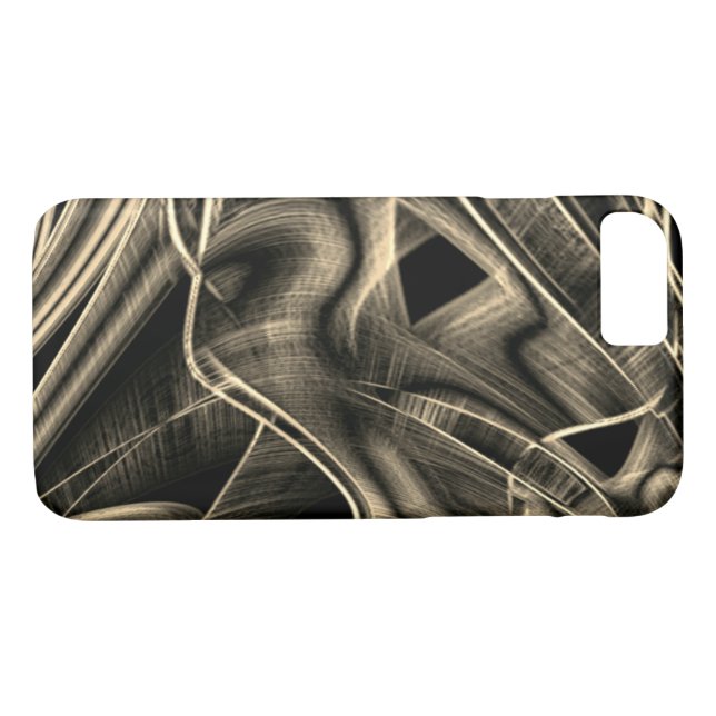 Coques Case-Mate iPhone Super tordu à l'air de pin brûlé avec rainures (Dos (Horizontal))