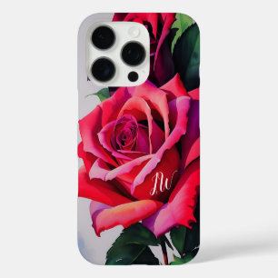 Coques iPhone 16 Pro Superbes roses et texte personnalisé