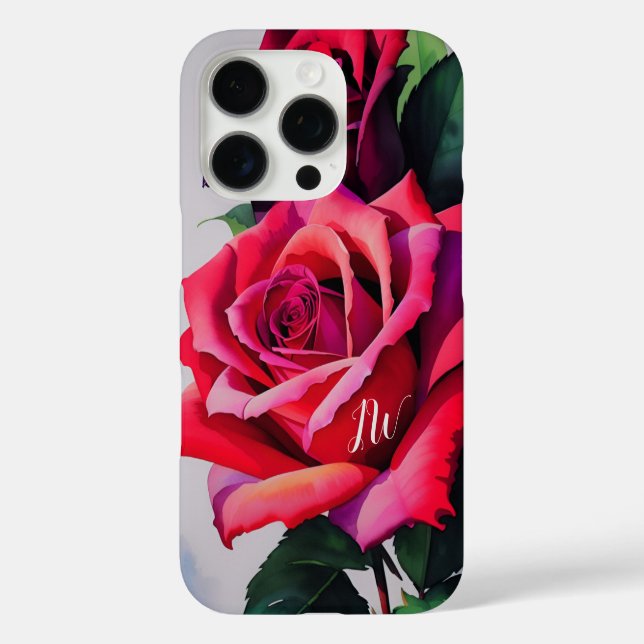 Coques Case-Mate iPhone Superbes roses et texte personnalisé (Verso)