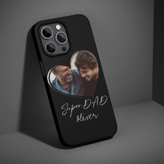 Coque Pour iPhone 14 SuperDAD Photo moderne Black Cadeau tendance