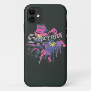 Case-Mate iPhone Case Supergirl Checkered Splatter