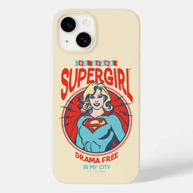 Coques Case-Mate iPhone Supergirl Drame Gratuit Dans Ma Ville (Verso)
