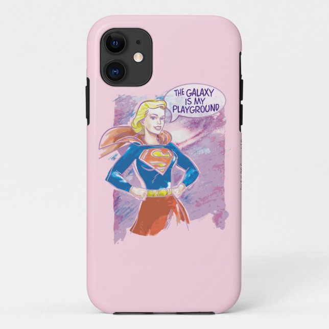 Coques Case-Mate iPhone Supergirl Galaxy (Dos)