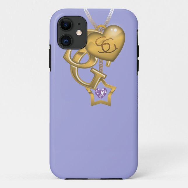 Coques Case-Mate iPhone Supergirl Gold Locket (Dos)