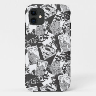 Case-Mate iPhone Case Supergirl noir et blanc collage 2