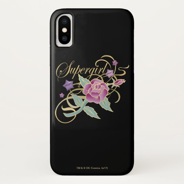 Coques Case-Mate iPhone Supergirl Rose (Dos)