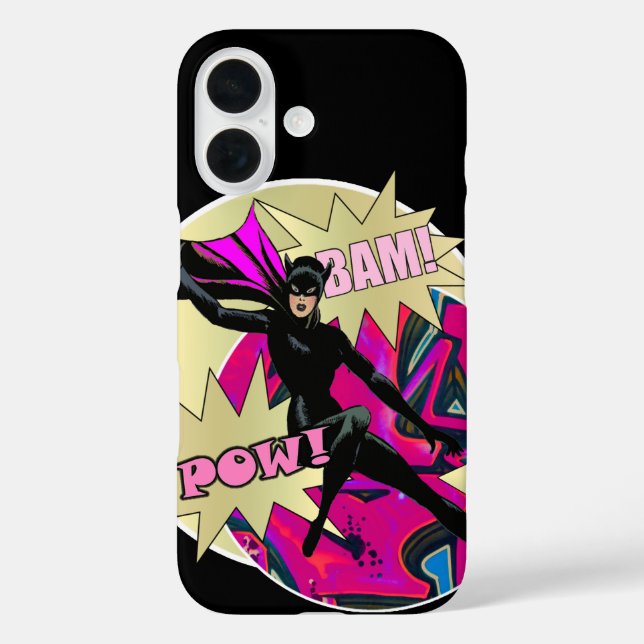 Coques Case-Mate iPhone Superhéros féminin rétro (Verso)