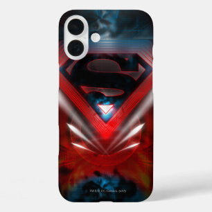 iPhone 16 Plus Case Superman a stylisé le logo futuriste de  