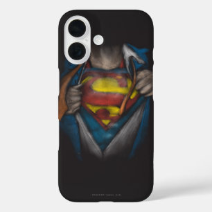 Coque Pour iPhone 16 Superman  Croquis de révélation de la poitrine c