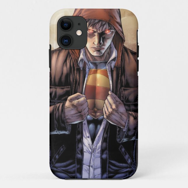 Coques Case-Mate iPhone Superman Earth Cover - Couleur (Dos)