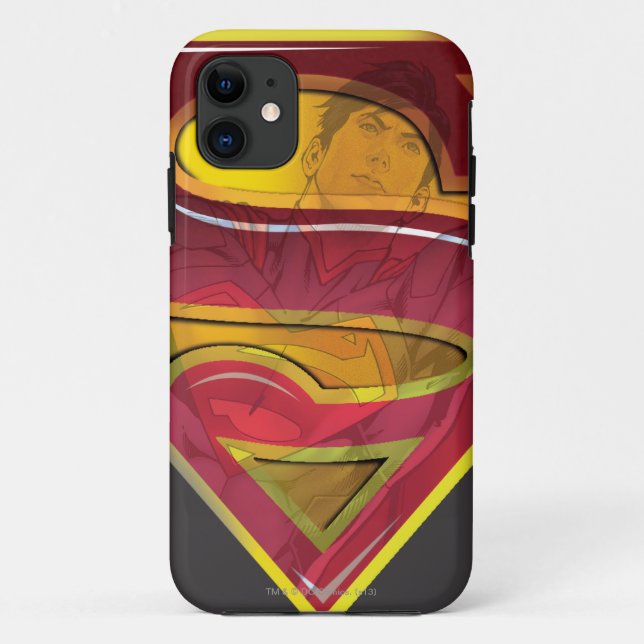 Coques Case-Mate iPhone Superman S-Shield | Logo de réflexion (Dos)