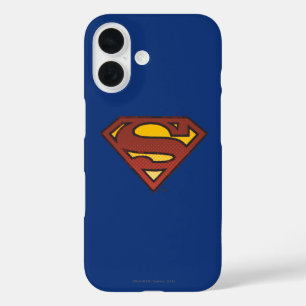 Coques iPhone 16 Superman S-Shield Logo des points dégradés