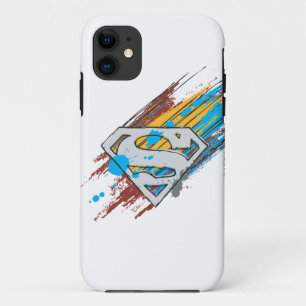 Coque Case-Mate Pour iPhone Superman S-Shield Logo Paint Streaks