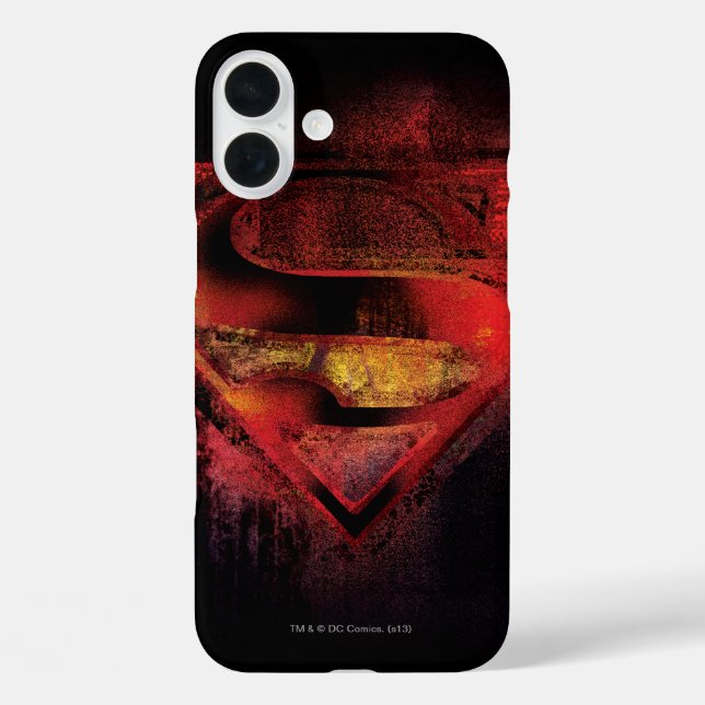 Coques Case-Mate iPhone Superman S-Shield | Logo peint (Verso)