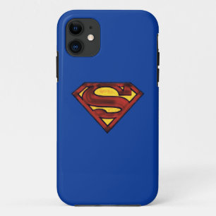 Coques Pour iPhone Superman S-Shield Logo rouge foncé