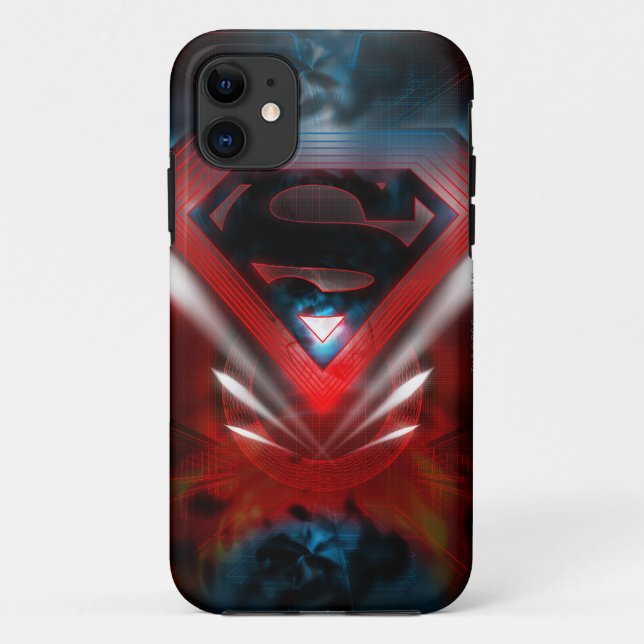 Coques Case-Mate iPhone Superman Stylisé | Logo futuriste (Dos)