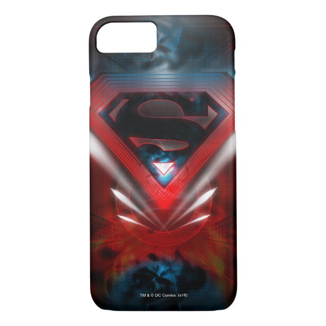 Coques Case-Mate iPhone Superman Stylisé | Logo futuriste (Dos)