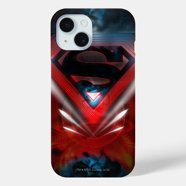 Coques Case-Mate iPhone Superman Stylisé | Logo futuriste (Verso)