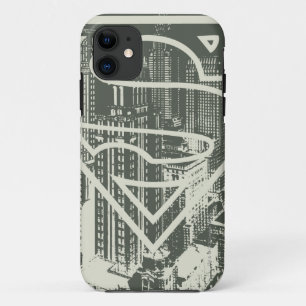 Coques Pour iPhone Superman Stylisé Logo Green Metropolis