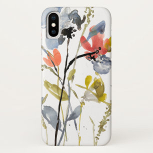 Case-Mate iPhone Case Superposition de fleurs - Aquarelle Fleurs et tige