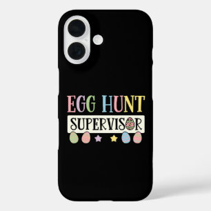 Coque Pour iPhone 16 Superviseur de la chasse aux oeufs de Pâques Famil