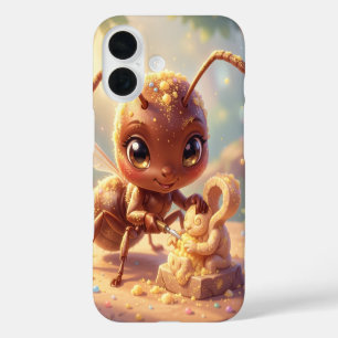 Coque Pour iPhone 16 Sur les traces de l'or des fleurs.4