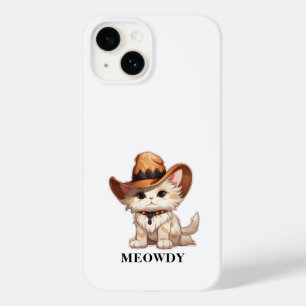 Coque Pour iPhone 14 Surcharge de laideur Meowdy Western Cat