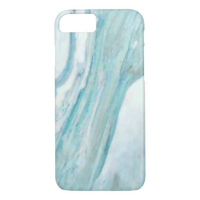 Coques Case-Mate iPhone Surf bleu océan Abstrait Motif en marbre (Dos)