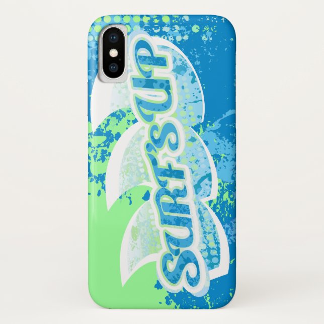 Coques Case-Mate iPhone surf bleu vert mer (Dos)
