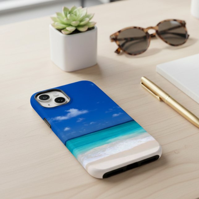 Coques Case-Mate iPhone Surf De Sable De Plage Océan Mer Nautique (Créateur téléchargé)