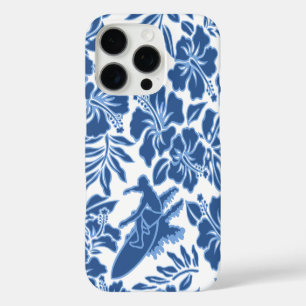 Coques iPhone 16 Pro Surf Pareau Hawaiian Hibiscus Surf Blue