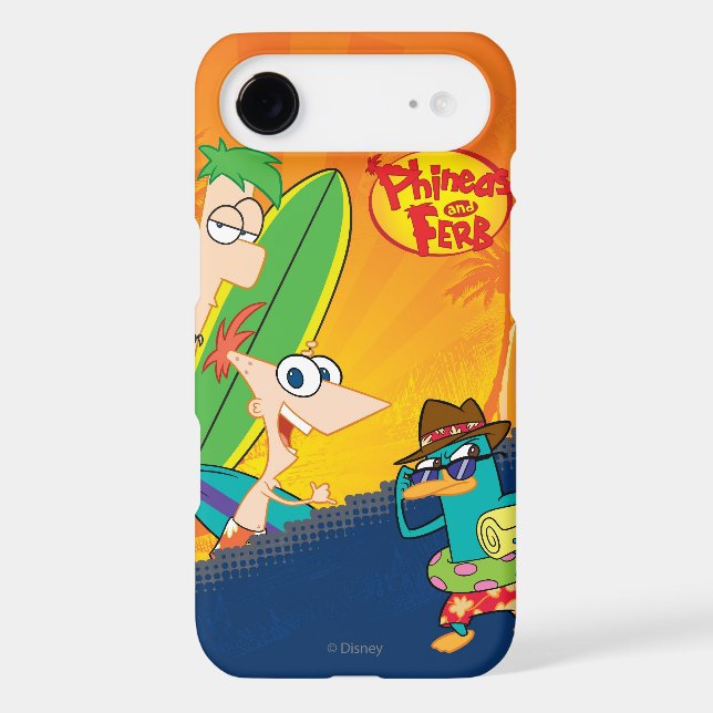 Coques Case-Mate iPhone Surf Phineas, Ferb et Agent P (Verso)