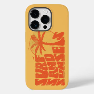 Coque Pour iPhone 14 Pro Surf Rétro Couchers de soleil Palm Tree Beach Vibe