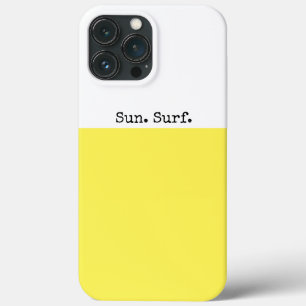 Case-Mate iPhone Case Surf SOLEIL Lumineux Citron Jaune Blanc Couleur Bl